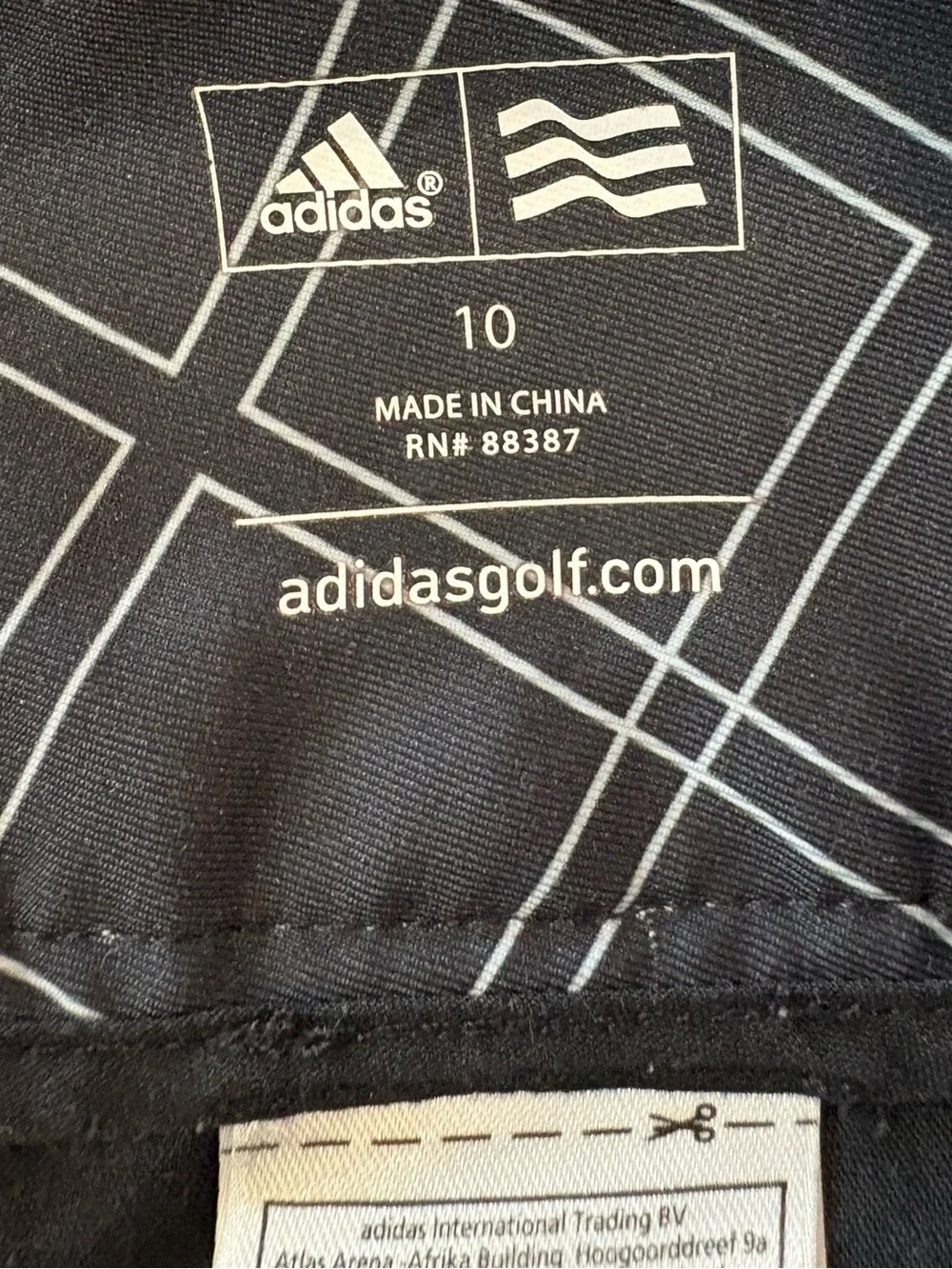 Adidas Golf Women’s Black Plaid Bermuda Shorts Size 10